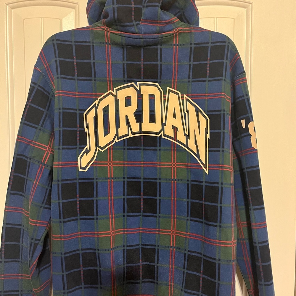 Jordan Men's Blue Plaid Shirt